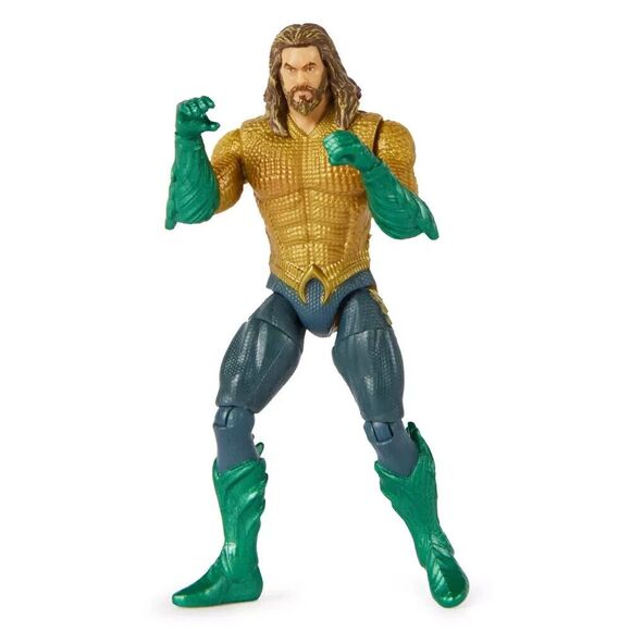 Aquaman Action Figure Gold Suit Aquaman and The Lost Kingdom 4-Inch Spin Master - Picture 1 of 8